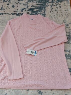 NWT Alia Soft Pink Acrylic Sweater Size XL